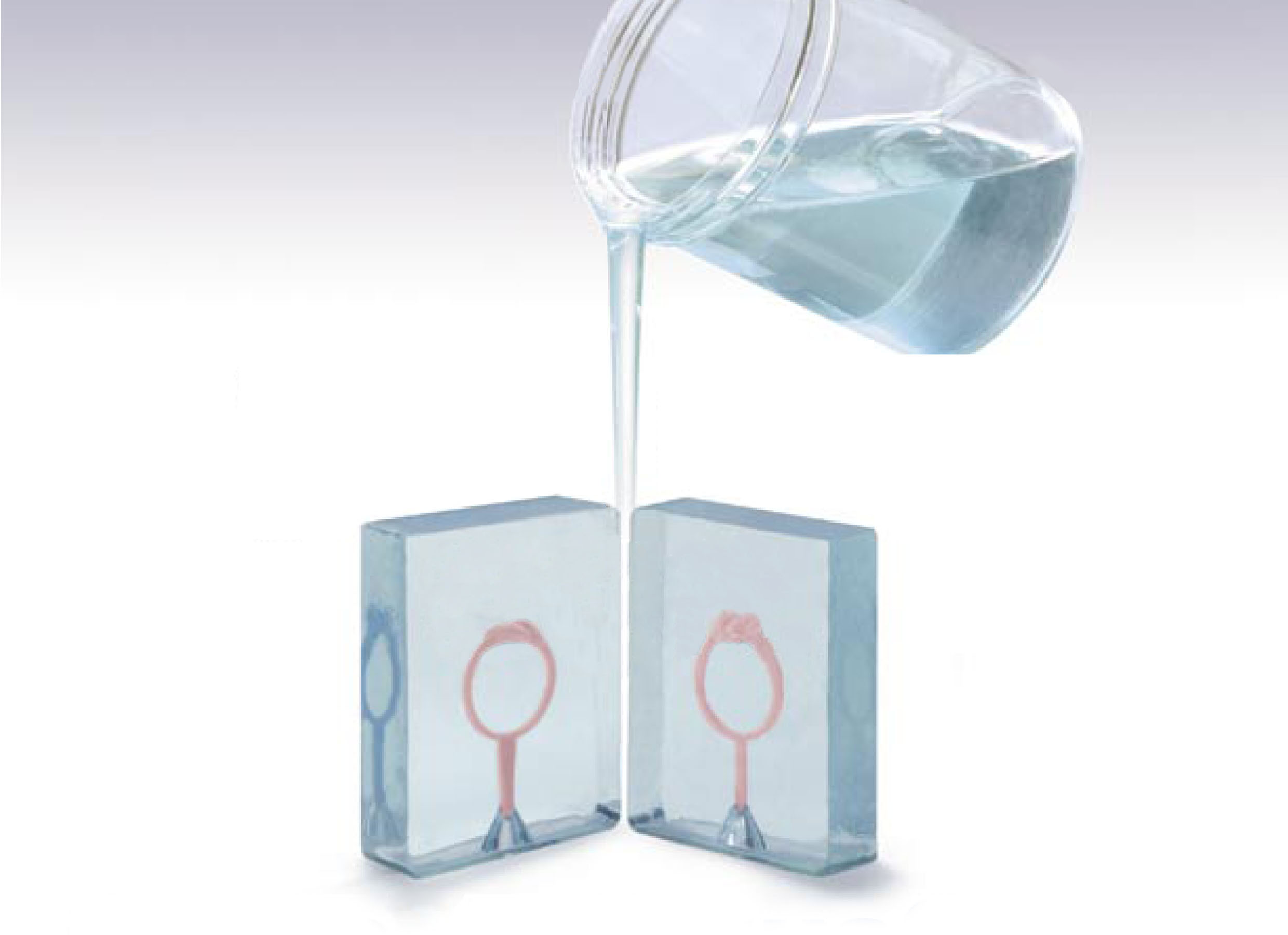 Castaldo Şeffaf Sıvı Silikon Kauçuk Liqua Glass